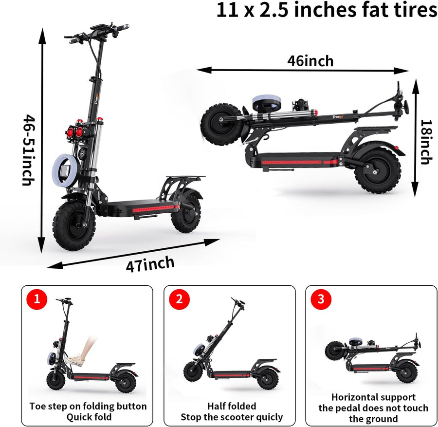 Freego ES11 Pro High-Speed Electric Scooter Dual Motor